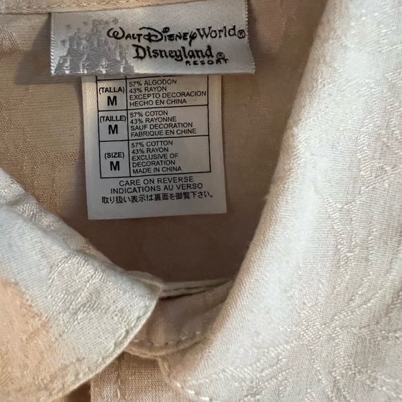 Disney Tan Shirt with Mickey Mouse. Size M. - Picture 8 of 8